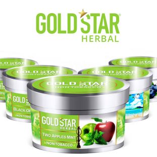 GOLD STAR HERBAL NON TOBACCO HOOKAH FLAVOR 200GM