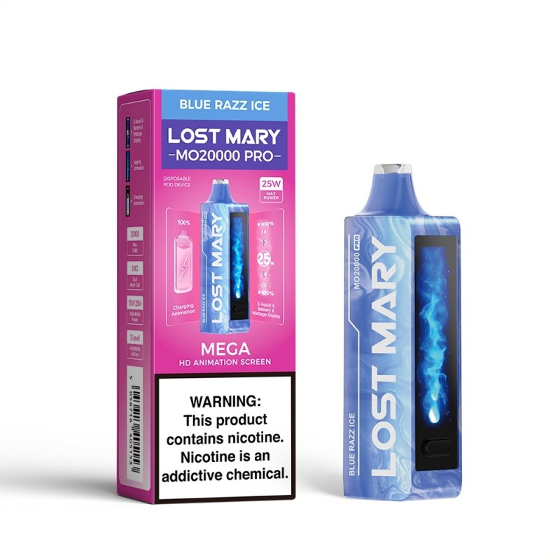 LOST MARY MO20000 PRO 5% DISPOSABLE BOX OF 5