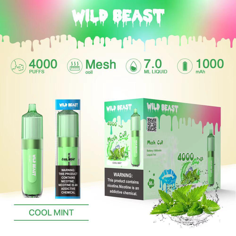 WILD BEAST DISPOSABLE 4000 PUFFS BOX OF 10