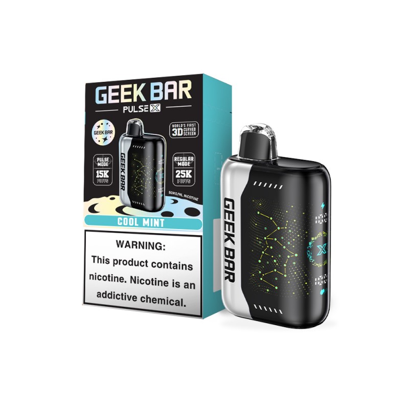 GEEK BAR PULSE X 5% DISPOSABLE 25000 PUFFS BOX OF 5