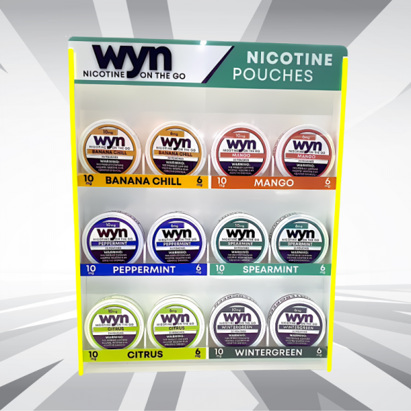 WYN NICOTINE POUCHES 60CT DISPLAY