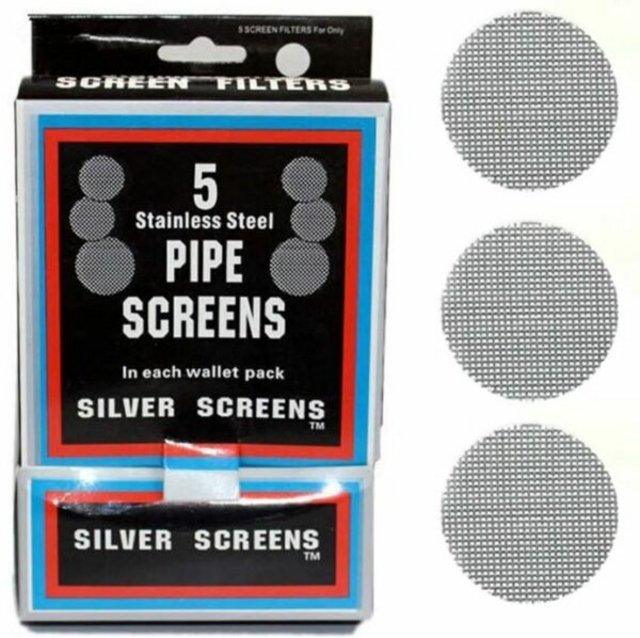 DOUBLE CROSS STAINLESS STEEL SCREENS PIPE SILVER