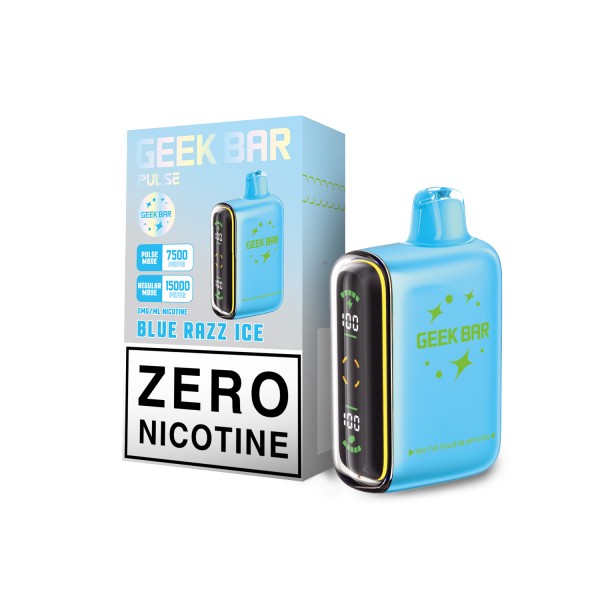 GEEK BAR PULSE ZERO NICOTINE DISPOSABLE 15000 PUFFS BOX OF 5