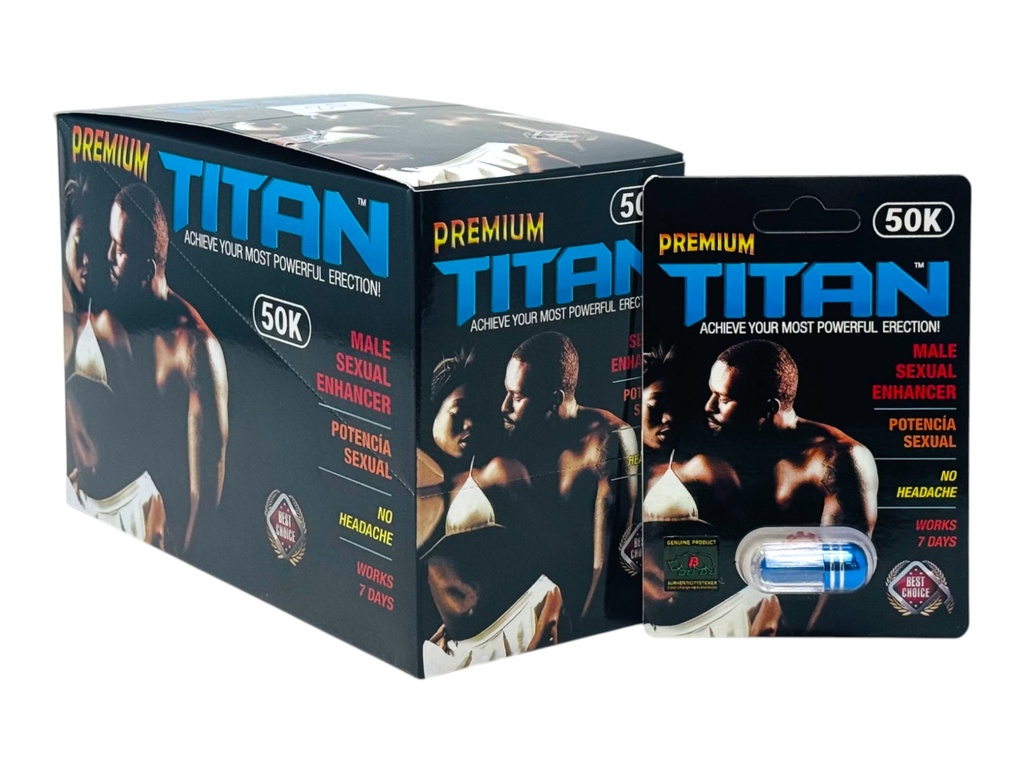 TITAN PREMIUM 50K ENHANCEMENT PILLS BOX OF 24