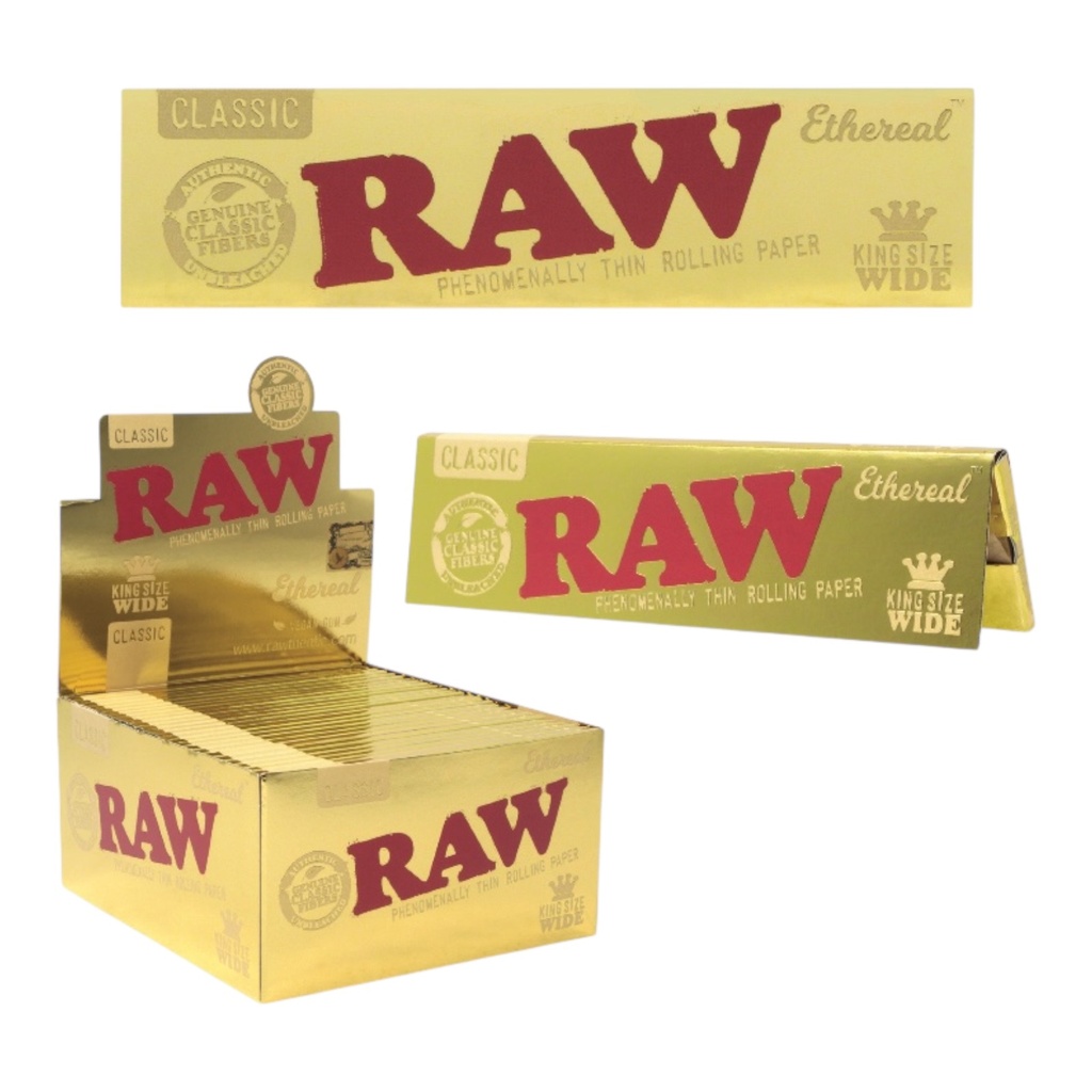 RAW CLASSIC ETHEREAL KING SIZE WIDE 33CT BOX OF 50