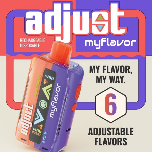 ADJUST MYFLAVOR BY LOST MARY 5% DISPOSABLE 40000 PUFFS BOX OF 5