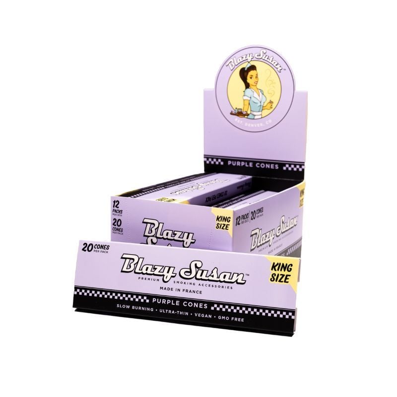 BLAZY SUSAN KING SIZE CONES 20CT BOX OF 12