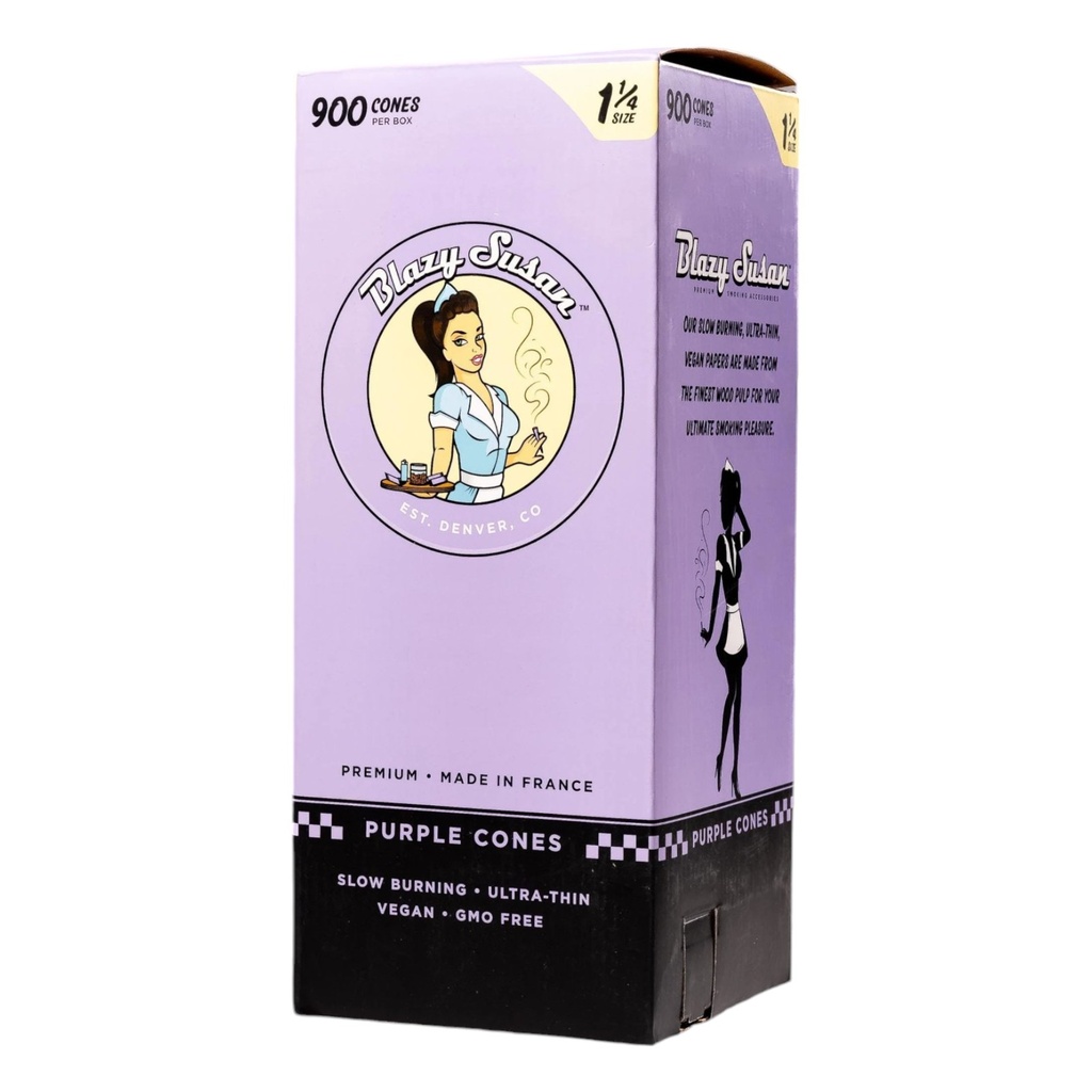 BLAZY SUSAN 1 1/4 PURPLE CONES 900 PER BOX