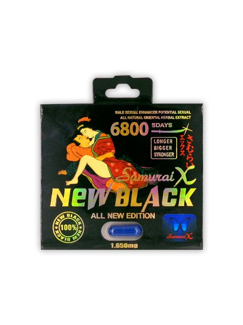 SAMURAI X NEW BLACK 6800MG BOX OF 24