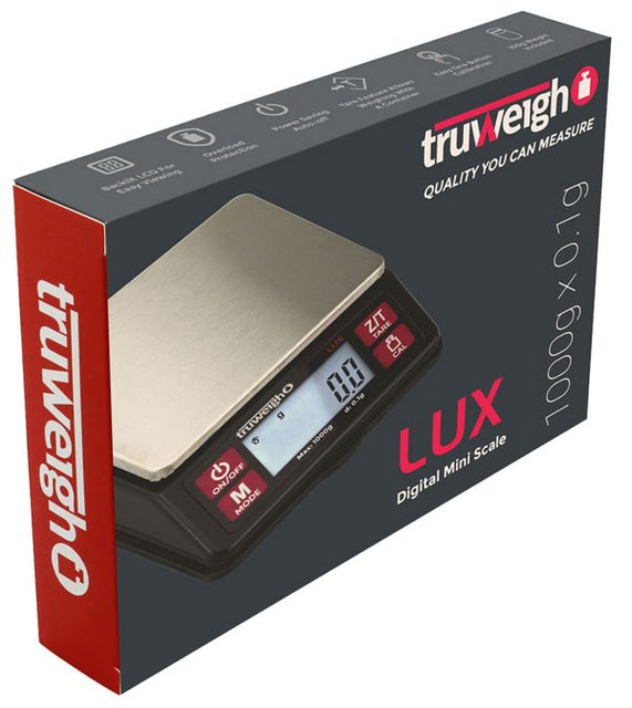 TRUWEIGH LUX SCALE 1000G X 0.1G BLACK