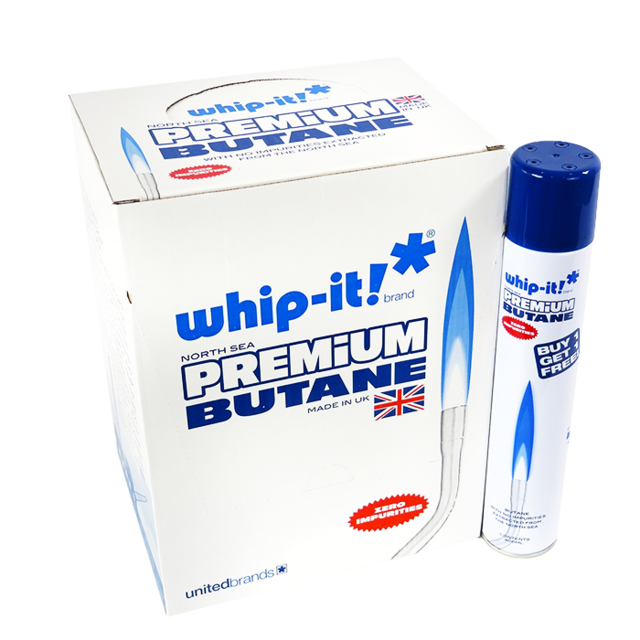 WHIP IT PREMIUM BUTANE 420ML BOX OF 12 (BOGO)