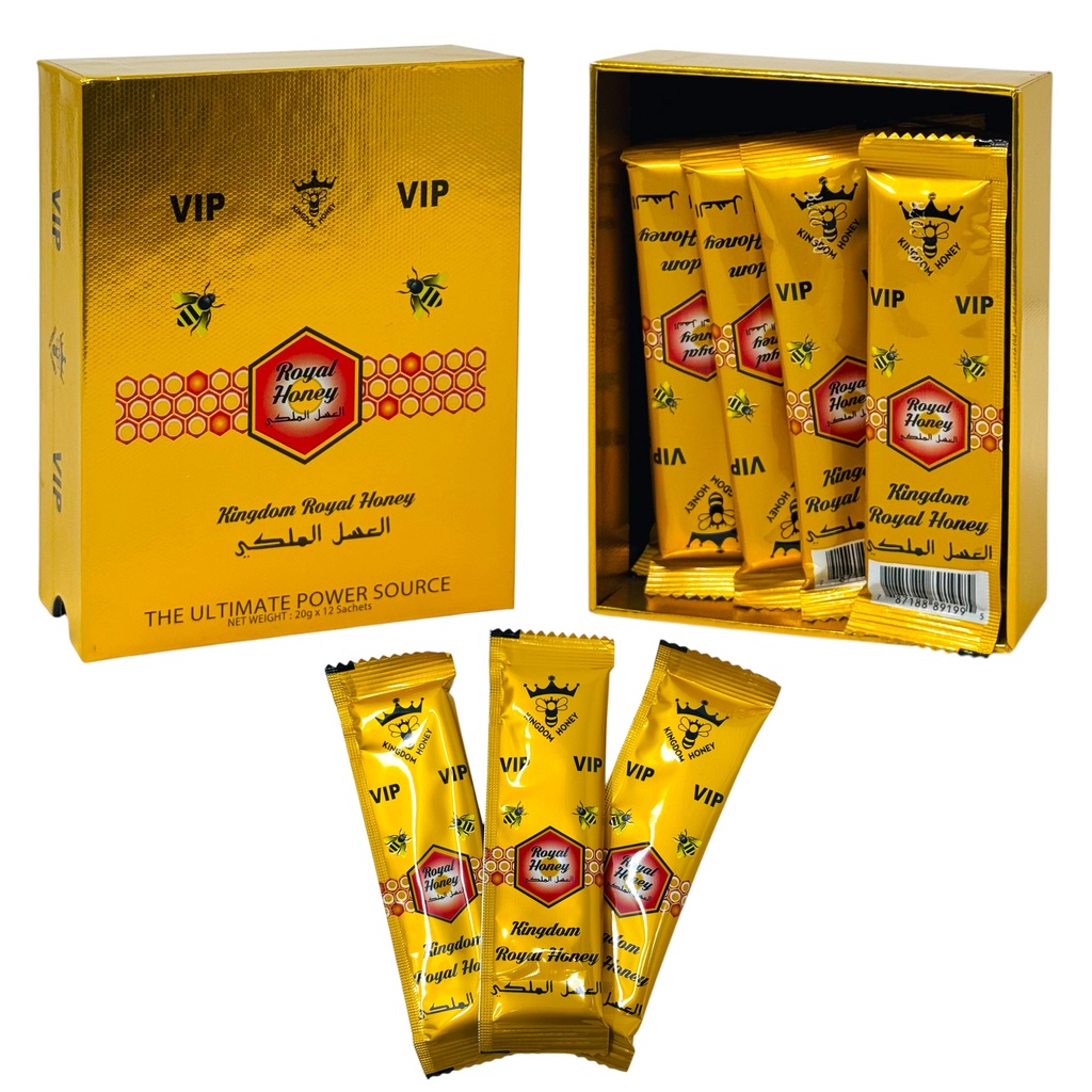 VIP ROYAL HONEY 20GM SACHETS BOX OF 12