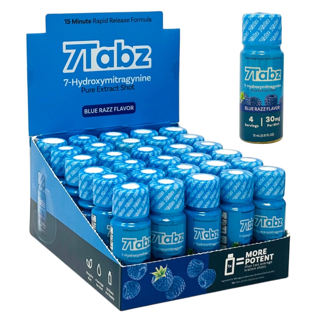 7TABZ 30MG 7-HYDROXY PURE EXTRACT SHOTS BOX OF 30