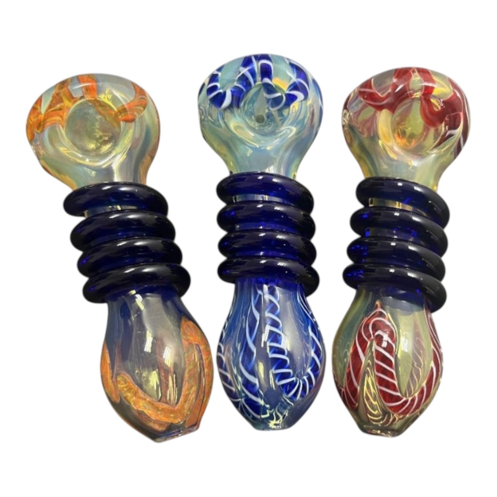 OILSEED TRIPPY GLASS HAND PIPE