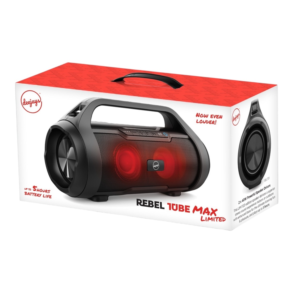 DEEJAYS REBEL TUBE MAX LIMITED SPEAKER