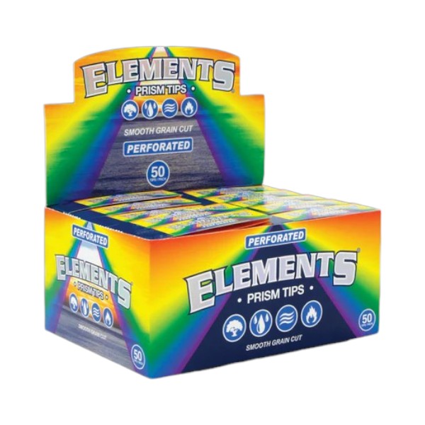 ELEMENTS PRISM PERFORATED TIPS 50CT BOX OF 50