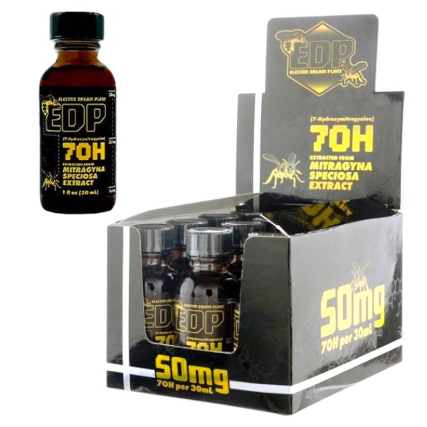 EDP 50MG 7-HYDROXY KRATOM EXTRACT SHOTS BOX OF 12