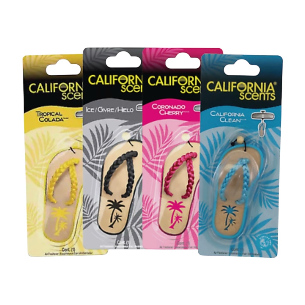 CALIFORNIA SCENT SANDAL CAR AIR FRESHNER 4CT