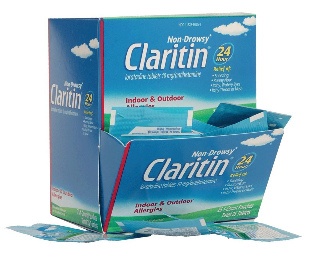 CLARITIN INDOOR & OUTDOOR ALLERGIES 1CT BOX OF 25