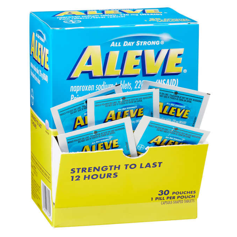 ALEVE NAPROXEN SODIUM TABLETS 1CT BOX OF 25