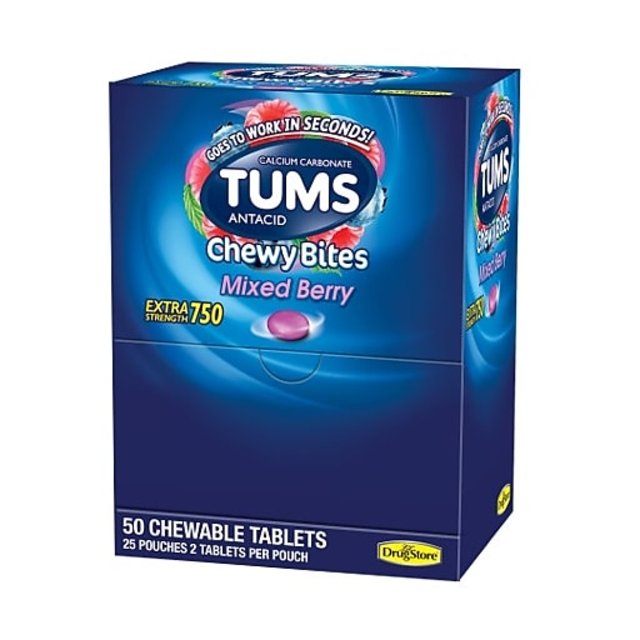 TUMS ANTACID CHEWY BITES 2CT BOX OF 25