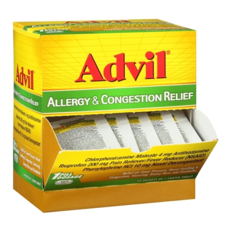 ADVIL ALLERGY & CONGESTION RELIEF TABLET 1CT BOX OF 50