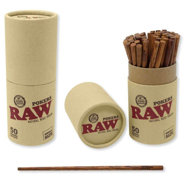 RAW POKERS WOOD SMALL BOX OF 50