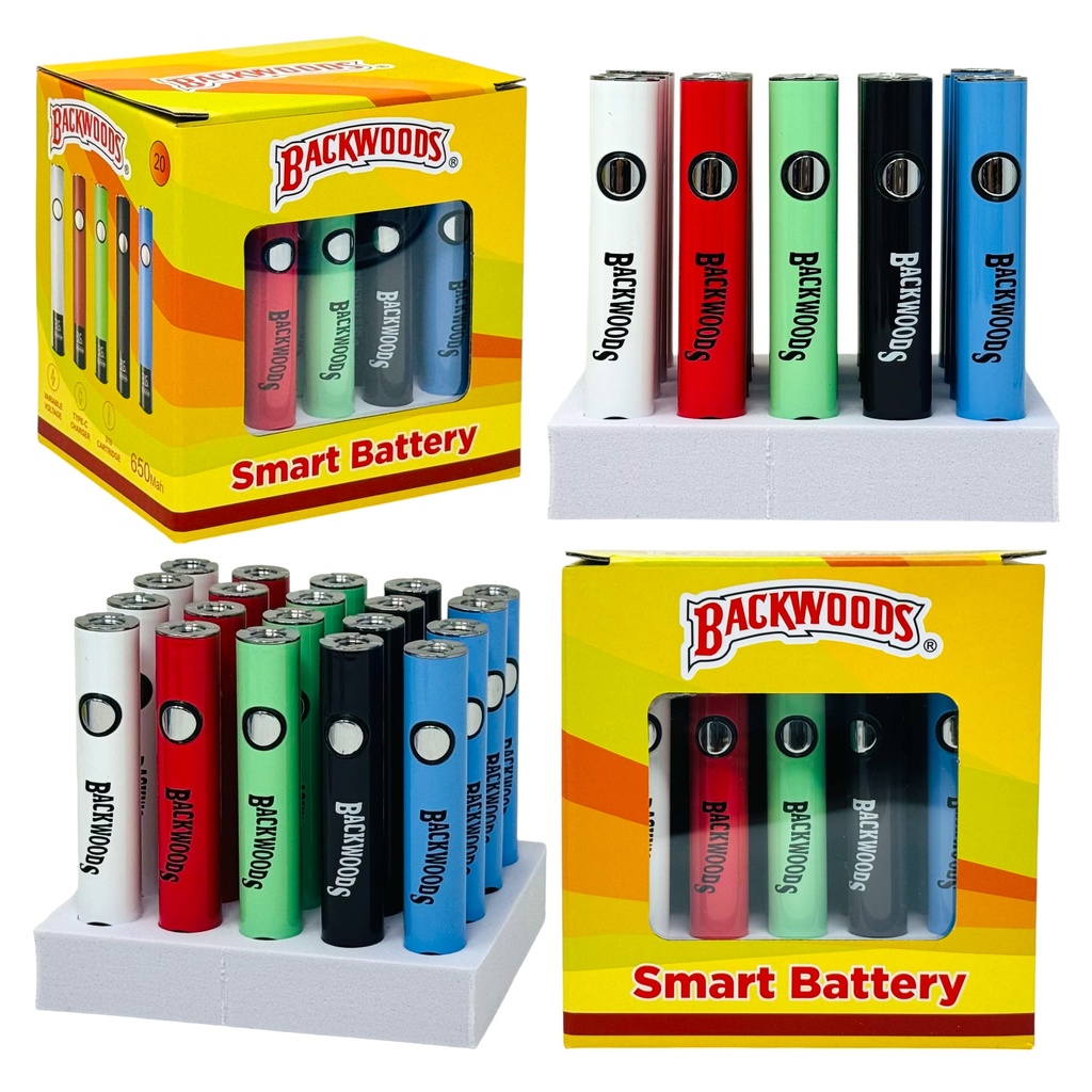 BACKWOODS 510 SMART BATTERY 650MAH  20CT DISPLAY