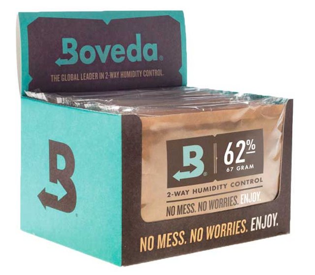 BOVEDA 62% RH SIZE 67 HUMIDITY CONTROL BOX OF 12