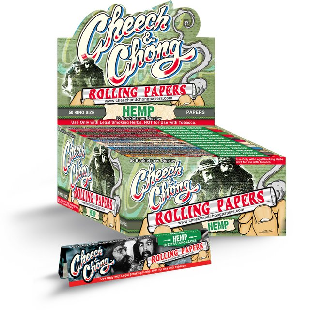 CHEECH & CHONG KINGSIZE HEMP ROLLING PAPERS 50 BOOKLETS