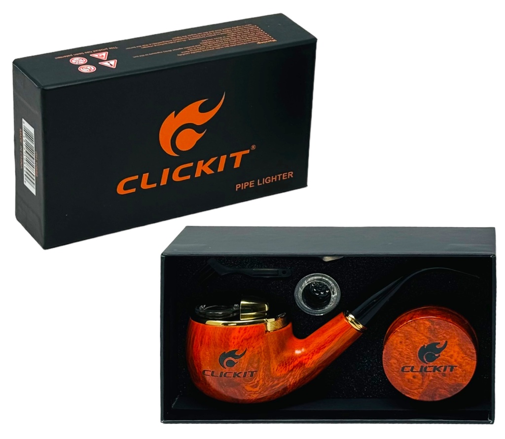 CLICKIT PIPE LIGHTER & CONE FILLER GH-10900