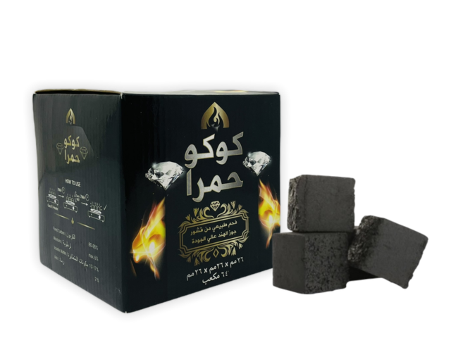 COCO HAMRA COCONUT CHARCOAL BRIQUETTES 26MM 64CT