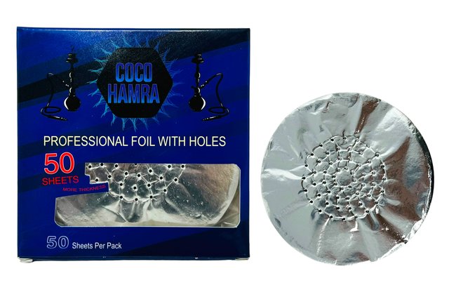 COCO HAMRA SMALL ALUMINIUM FOIL WITH HOLES 50CT