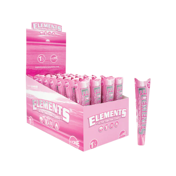 ELEMENTS PINK 1 1/4 CONES 6CT BOX OF 32