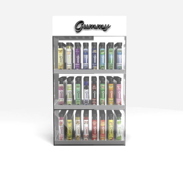 GUMMY 5% 1500 PUFFS DISPOSABLE DISPLAY OF 120