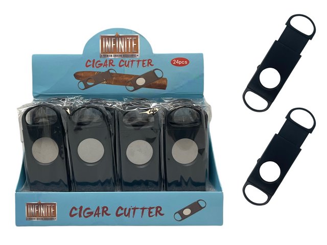 INFINITE PLASTIC CIGAR CUTTER SINGLE SIDE BOX OF 24 #030K