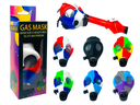 LION SMOKE GAS MASK WITH BONG ASSORTED COLORS