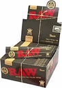 RAW BLACK KINGSIZE SLIM ROLLING PAPER 32CT BOX OF 50