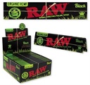 RAW BLACK ORGANIC HEMP KING SIZE SLIM 32CT BOX OF 50