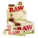 RAW KINGSIZE SLIM ORGANIC ROLLING PAPERS 50 PER BOX