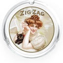 ZIG ZAG VINTAGE GLASS ASHTRAY