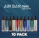 AIR BAR MAX 5% DISPOSABLE BOX OF 10