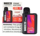 BREEZE SMOKE PRIME EDITION ZERO NIC 0% DISPOSABLE 6000 PUFFS BOX OF 5