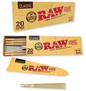 RAW CLASSIC PRE-ROLL CONES 20CT PER PACK