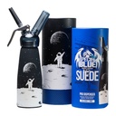 SPECIAL BLUE SUEDE DESIGN SERIES DISPENSERS 0.5LITER 1 PINT