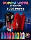 DUMMY VAPES 5% DISPOSABLE 8000 PUFFS BOX OF 5