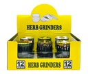 TOBACCO HERB GRINDER 4 PARTS #MDAB50LS BOX OF 12