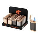 CLICKIT CLASSIC DOUBLE TORCH LIGHTER #GH-7267 BOX OF 20