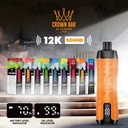 AL FAKHER CROWN BAR SOUND 5% DISPOSABLE 12000 PUFFS BOX OF 10