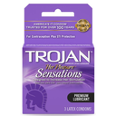 TROJAN HER PLEASURE LUBRICATED CONDOMS 3CT BOX OF 6